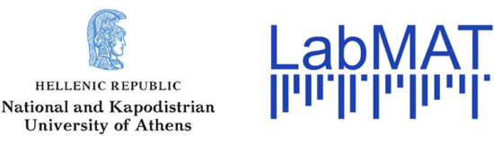 National and Kapodistrian University of Athens logo, Laboratory of Music Acoustics and Technology logo
